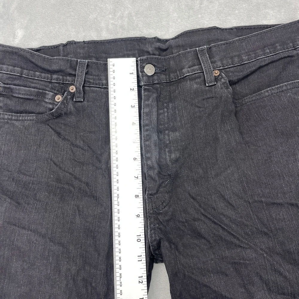 Levi's 511 Jeans Mens 38x32 (38x27) Black‎ Denim Red Tab Straight Leg Streetwear